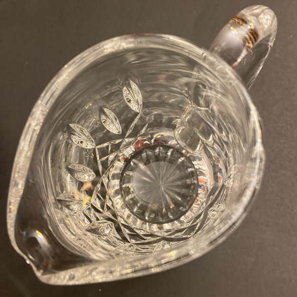 Waterford VTG Crystal Lismore Creamer 4” Pitcher Etched Seahorse Mark - Picture 3 of 5